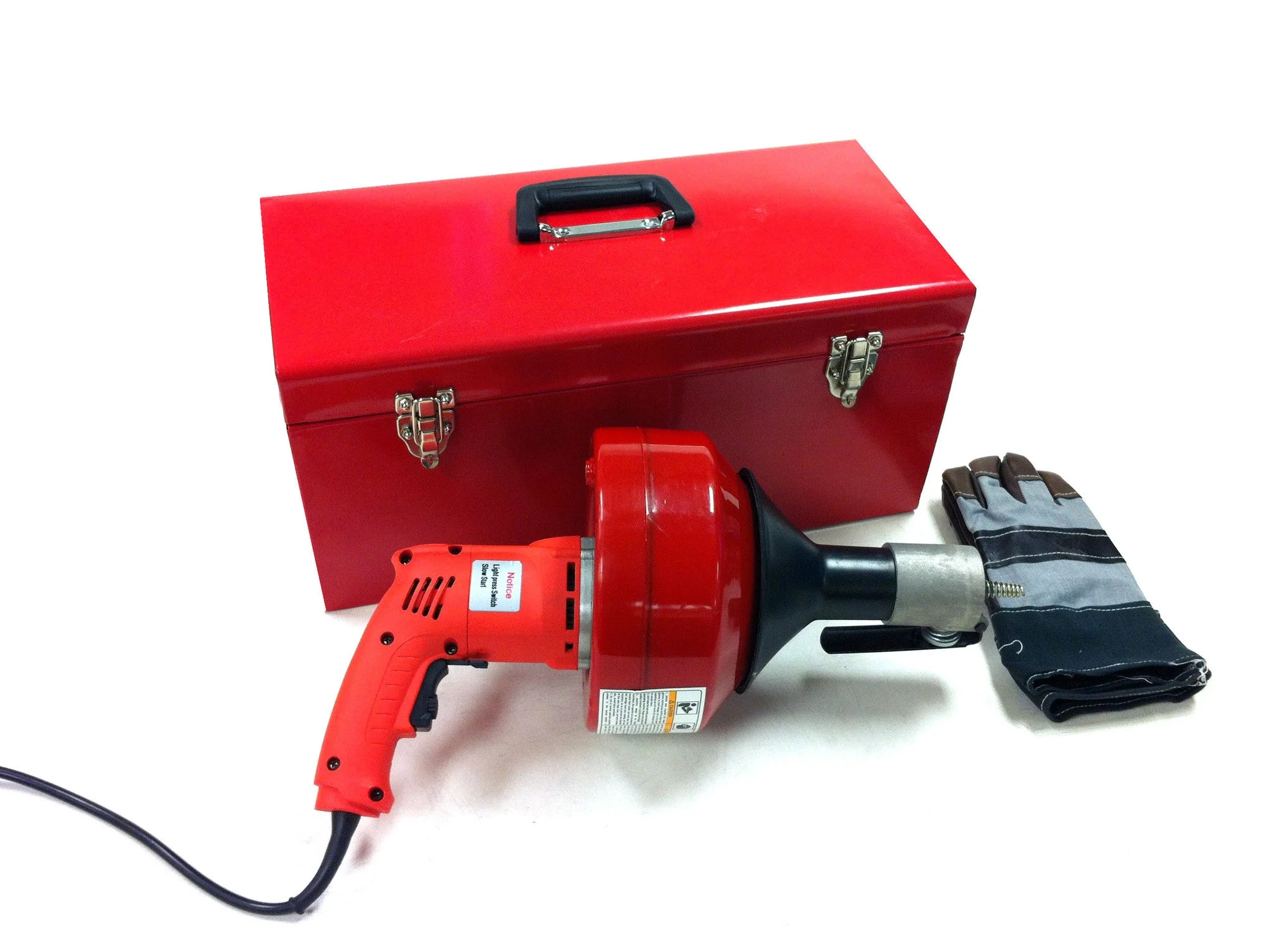 Portable Hand Held Electric Power Powered Drain Auger Cleaner Snake Tool Machine
