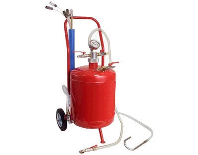 Portable Rolling Oil Fluid Air Vacuum Extractor Tank Holding Drain Change Sucker