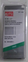 Porter Cable 18 GA. X 2" Galvanized Brad Nails Quanity of 1000