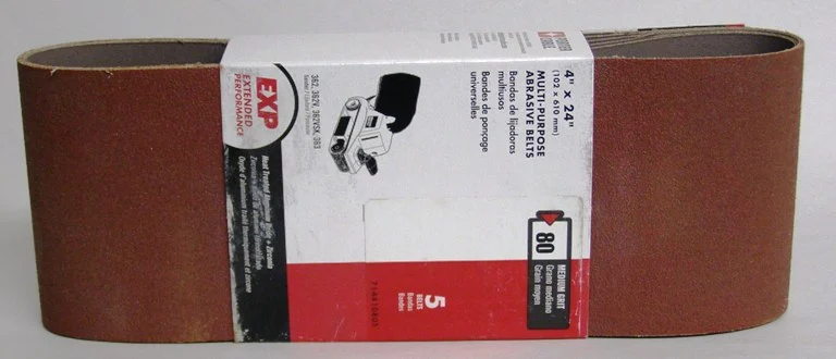 Porter Cable 4" x 24"80 Grit Multi-Purpose Sanding Belt 5 PK