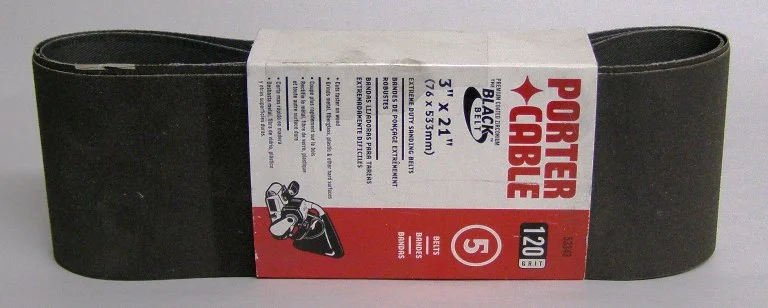 Porter Cable 53343 3" x 21" 120 Grit Premium Sanding Belt