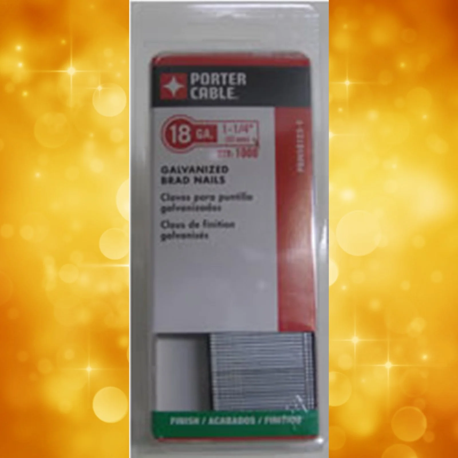 Porter Cable PBN18125-1 Porter Cable 18 GA. X 1-1/4" Galvanized Brad Nails Quantity of 1000