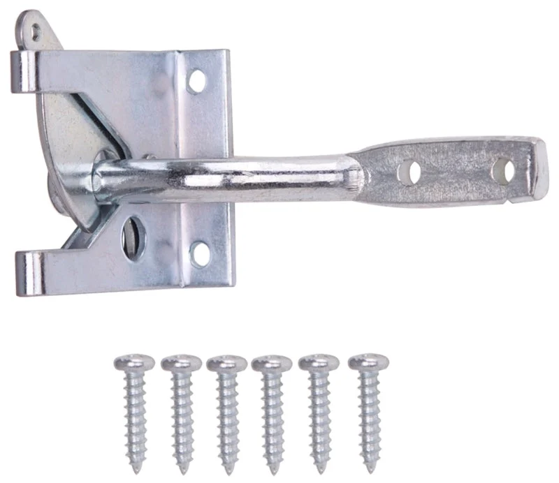 ProSource 33140ZCB-PS Gate Latch, 5/8 in Bolt Head, 4-1/8 in L Bolt, Steel, Zinc