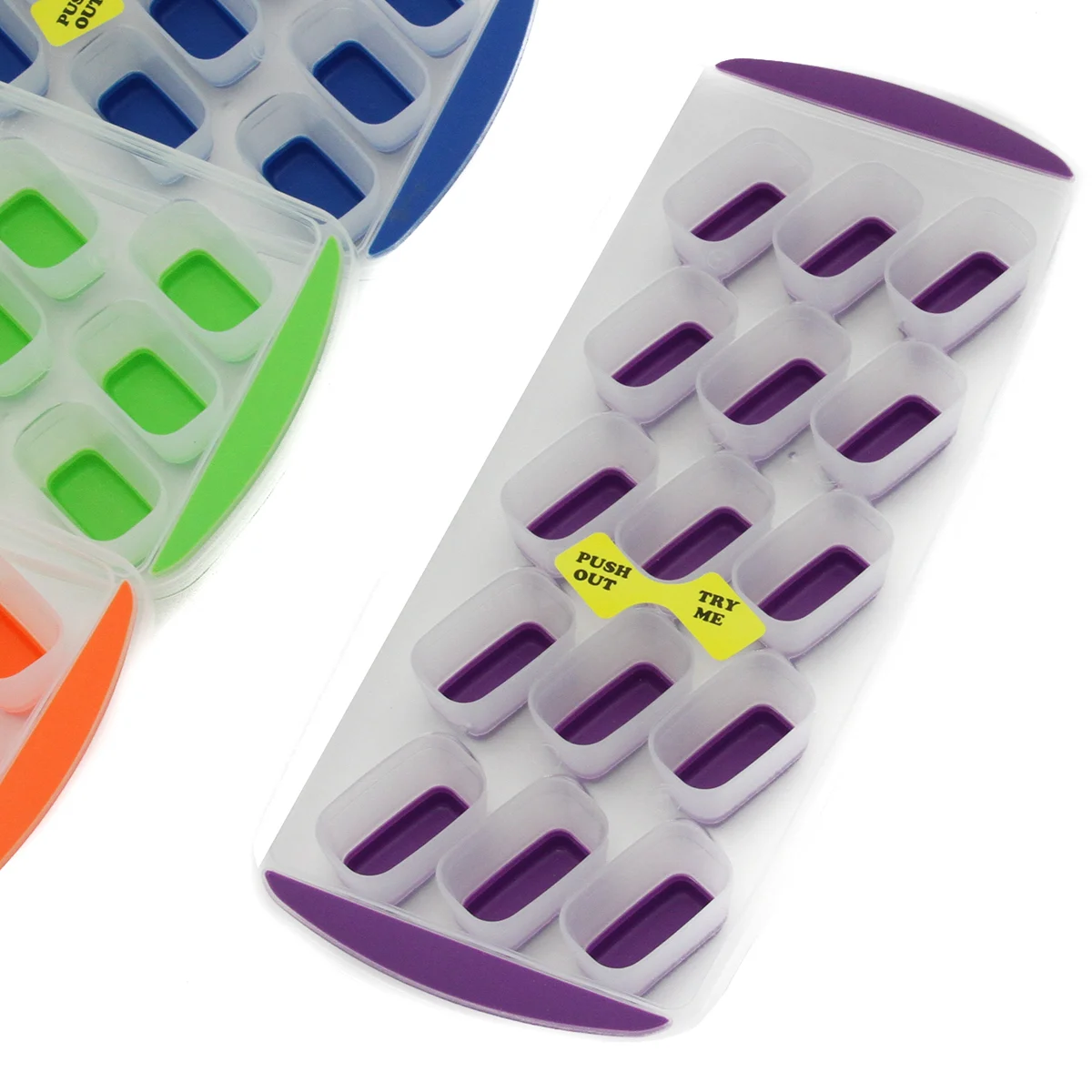 Push Out Rectangle Ice Cube Trays