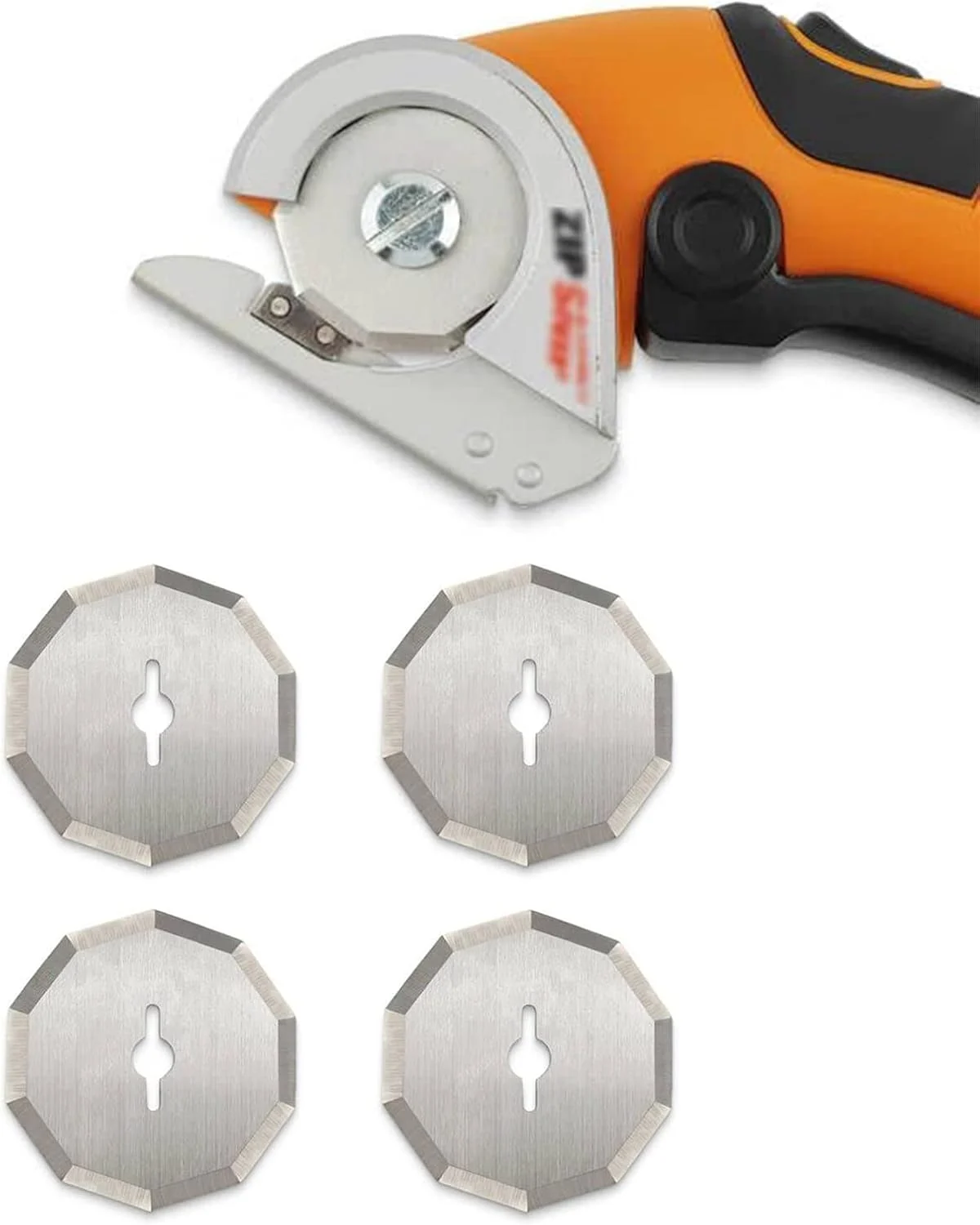 Replacement Rotary Blades Compatible with Worx WX2300 Zipsnip RC2600K,RC2601, RC2602, WX080L, WX082L Model Cutter Blade,New Life for the dull 1-1/2″ WA2300 4V ZipSnip Cordless Scissors,4 Pcs