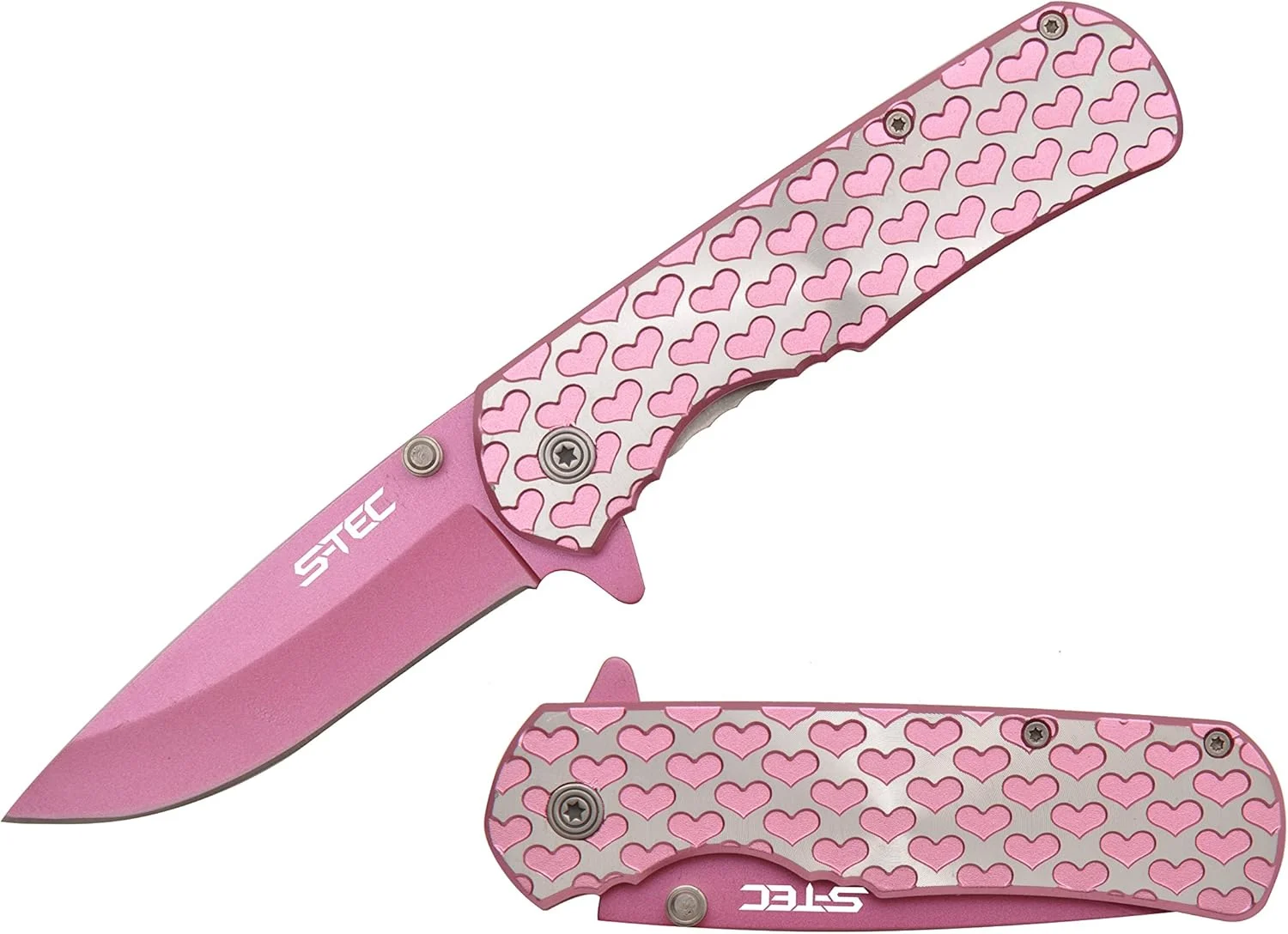 S-TEC 8″ Valentine’s Hearts Folding Pocket Knife
