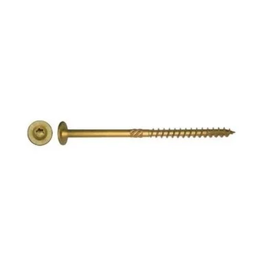 Screw Products, Inc. CCTX-14100 50 Count 1/4-Inch X Bronze Star Exterior Cons...