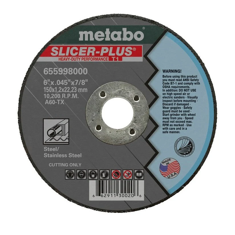 Slicer Plus 6" x .045" x 7/8", Type 1, A60TX