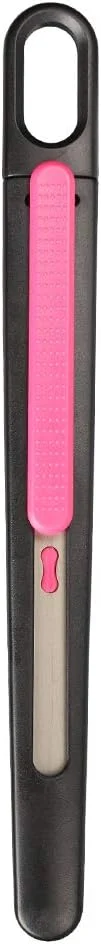 Slim Pen Knife Box Cutters Retractable Safety Box Cutter – Auto Retractable, Precision – Perfect for Trimming, Crafts, Opening Letters, Packages and PCB Board Work (Non-Adjustable Pink)