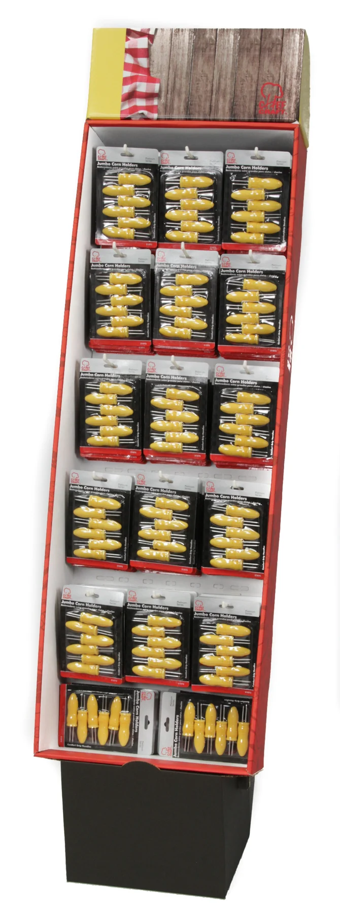 Soft Grip Corn Holders in Floor Display