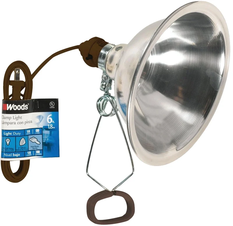 Southwire 151SW Clamp Light with Cord and Reflector, Vinyl Coated, Pack of 12