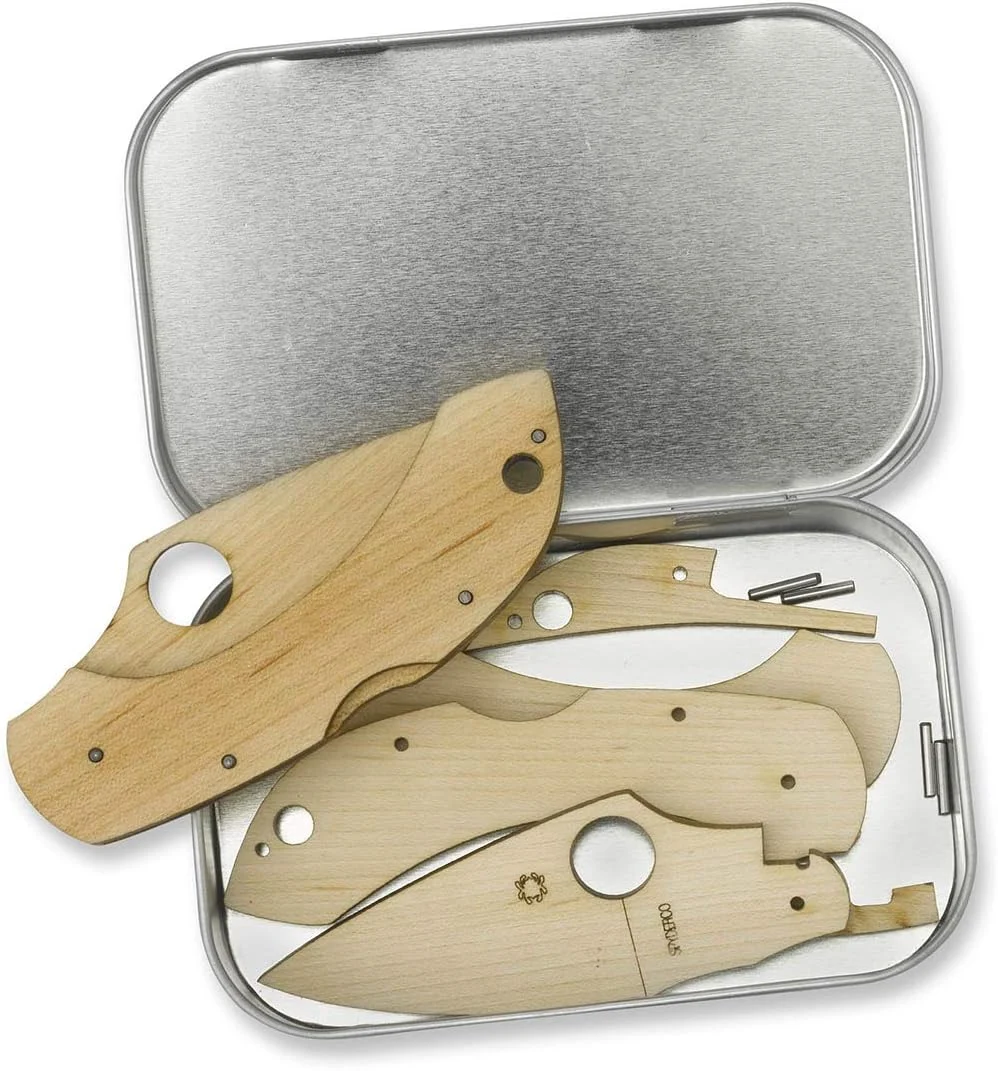 Spyderco – Wooden C28 Dragonfly Knife Kit with Step-by-Step Instructions – For Ages 7 and Up – WDKIT1
