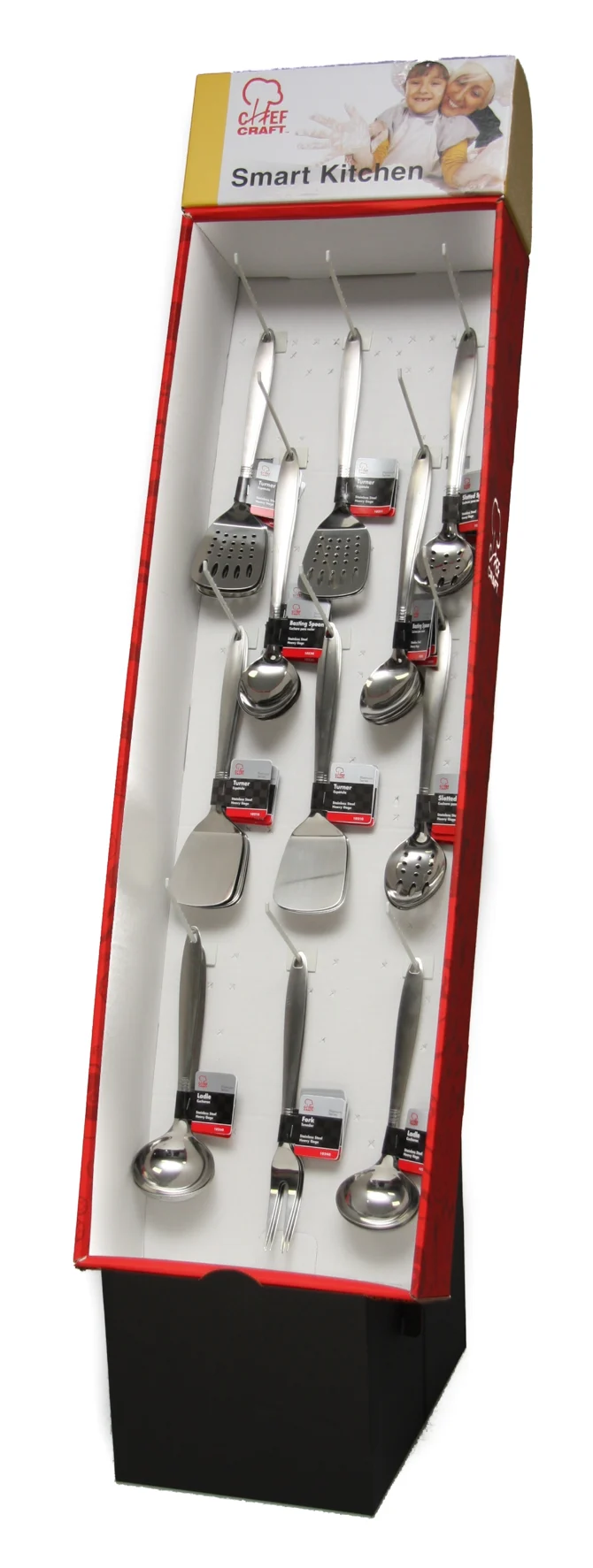 SS Serving Utensils Assortment in Floor Display