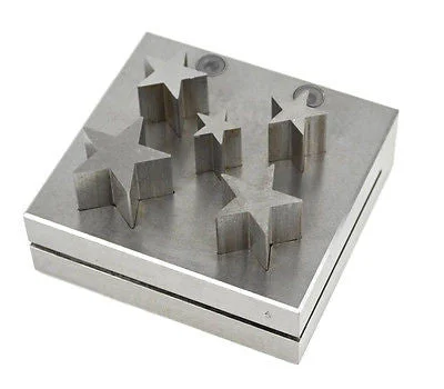 Star Shaped Shape Jewelry Punching Punch Puncher Die Tool Silver Metal Charm