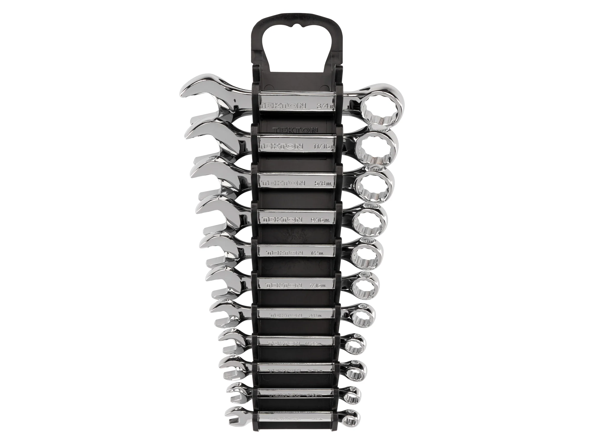 Stubby Combination Wrench Set with Holder (11-Piece)