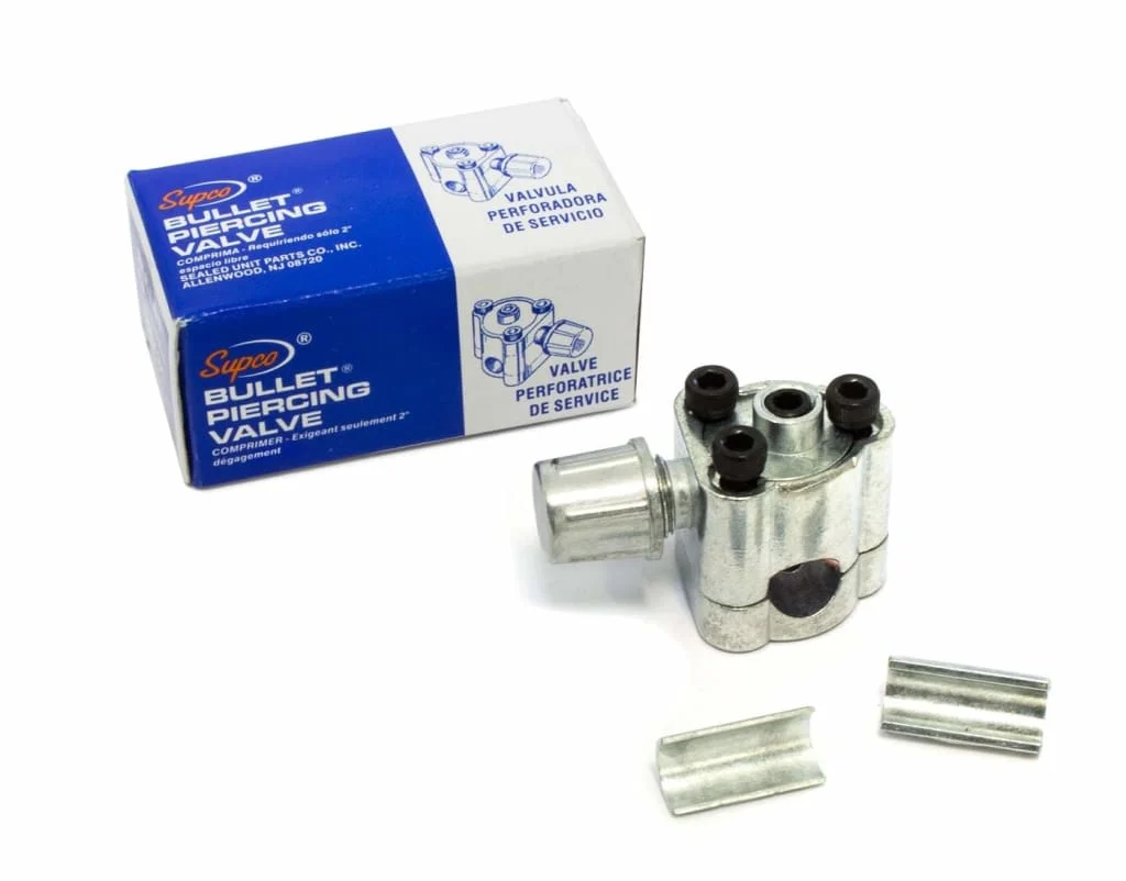 Supco Bullet Piercing Valve Universal for 1/4 5/16 & 3/8 Copper Pipe - BPV31