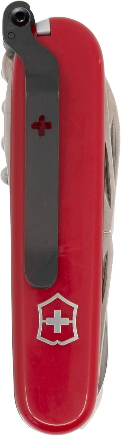 SwissKarry Clip Compatible with 91mm Victorinox Swiss Army Knife Models. 5 Custom Designs for a Personalised Pocket Knife. Be Ready for the Unexpected. Stainless Steel Tough. ‘Void Black’