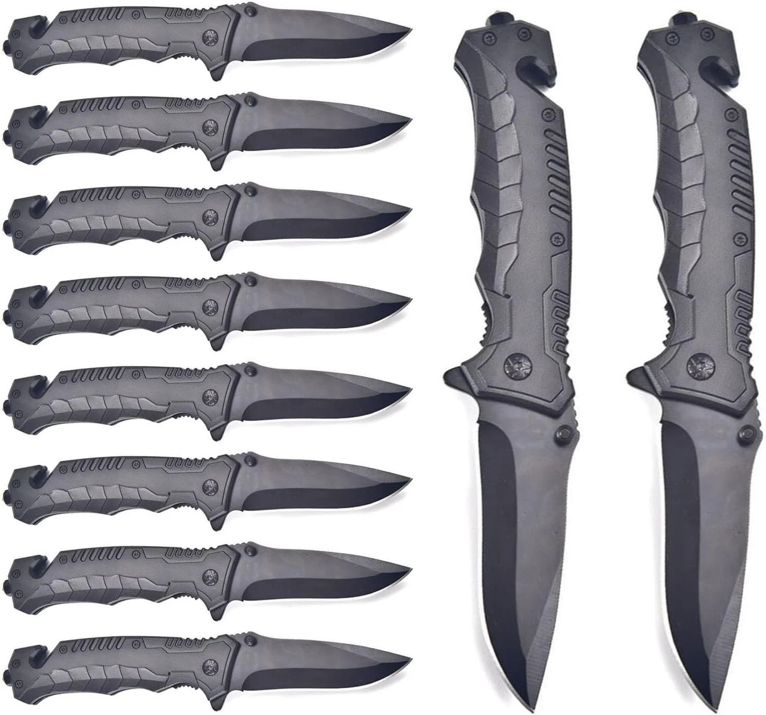 Tactical Folding Knife 10Pack Lock Knife 3.4 Inch EDC Outdoor Camping Tools with Pocket Clip