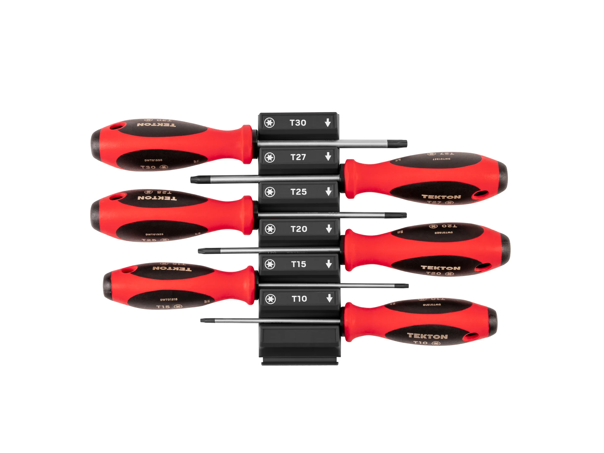 Torx Screwdriver Set with Modular Organizers - 4 Inch Shanks (6-Piece)