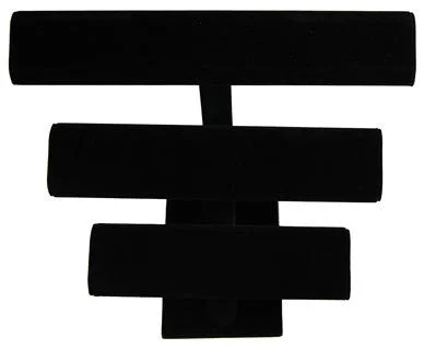 Tri Bangle T-Bar Bracelet Holder Holding Jewelry Storage Display Rack for Store