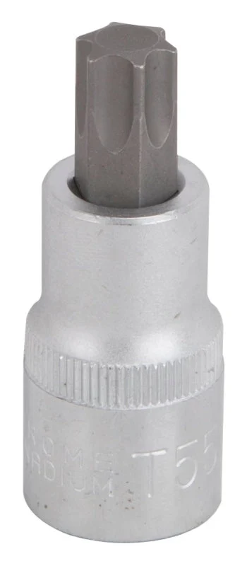 Vulcan 55050124SD Star Bit Socket, T55 Tip, Chrome