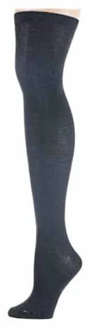 Women's Knit Over the Knee Socks - Black - Size 9-11