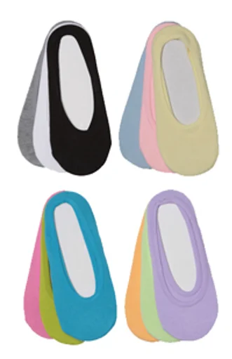 Women's No-Show Ped Sock Footliners - Size 9-11 - 3-Pair Packs