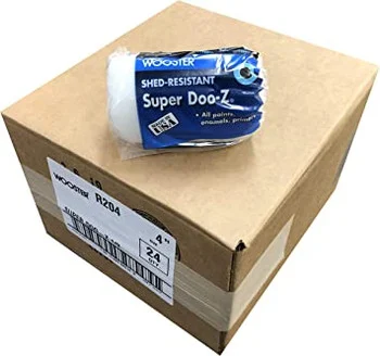 Wooster Genuine 4" Super Doo-Z 1/2" Nap Roller Cover 24-Pack, R204-4-24PK