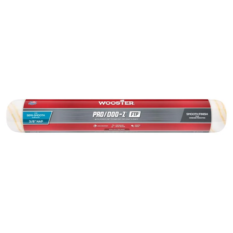 Wooster Pro/Doo-Z FTP Synthetic Blend 18 in. W X 3/8 in. Paint Roller Cover